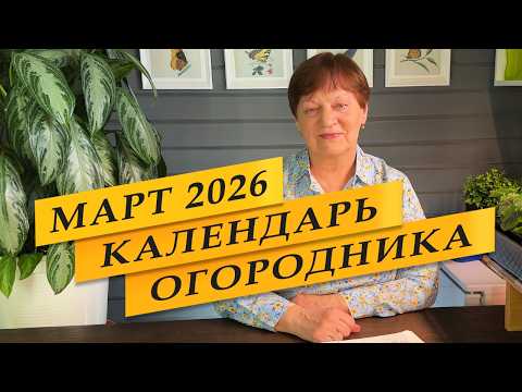Посевной календарь на март 2026.
