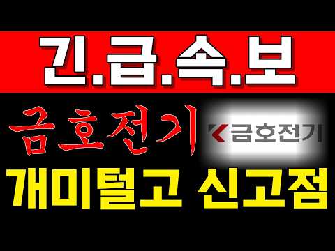 [<strong>금호전기</strong> <strong>주가전망</strong>] 지금 흔들기에 당하면 안됩니다! 결국 "이 구간"에서 전부 던질 준비 중! 확인하고 함께하세요 #<strong>금호전기</strong>