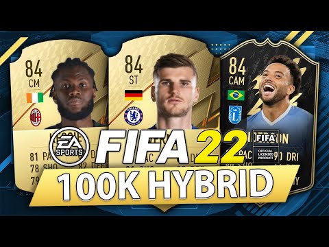 100K MARKET CRASH SQUAD BUILDER! FIFA 22 (INSANE 100K HYBRID)