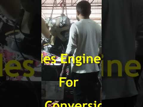 Mercedes EV Conversion Engine Dismantling