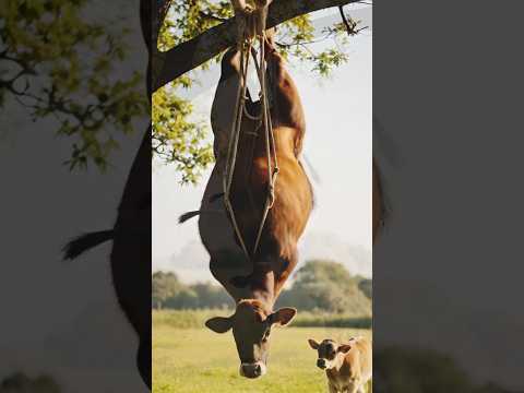 🐄 The Calf Rescued the Cow | Emotional Animal Rescue Story | Viral Shorts 2025 #viral  #shorts