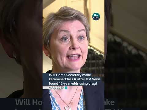 Will Home Secretary make ketamine 'Class A' after ITV News found 12-year-olds using drug? #itvnews