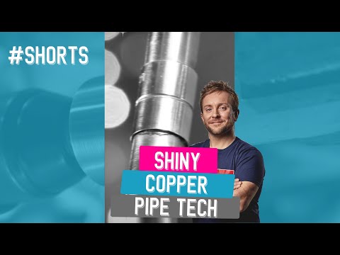 How to clean copper pipe so it shines #Shorts