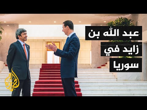 الأسد يستقبل عبد الله بن زايد في أول زيارة لمسؤول إماراتي منذ 2011