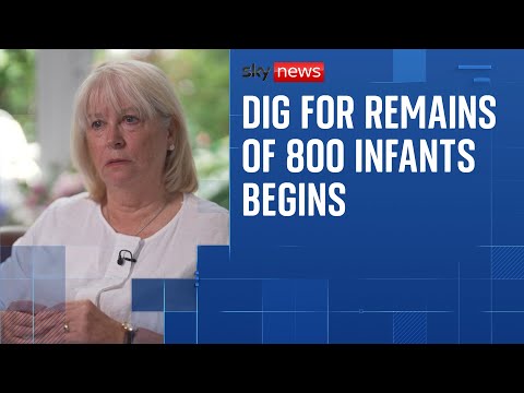 Excavation at a former 'mother and baby home' in Ireland under way