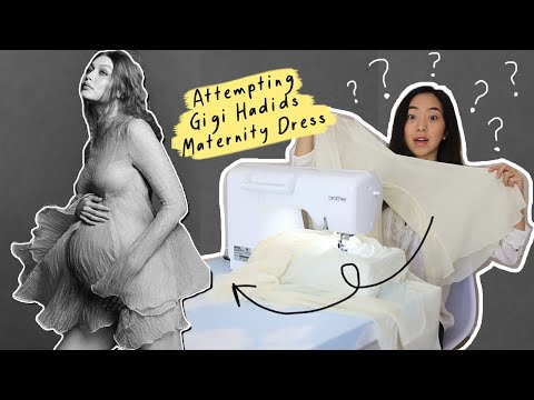 I Tried Making Gigi Hadid's Maternity Dress | Sewing Celebrity Fashion