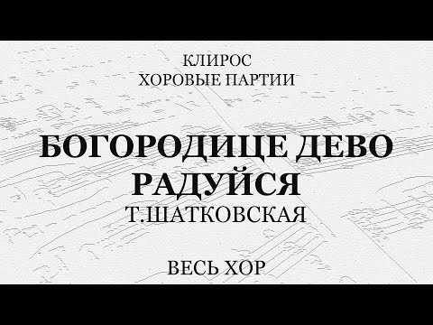 Шатковская. Богородице Дево, радуйся. Весь хор