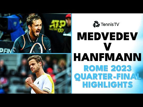 Daniil Medvedev vs Yannick Hanfmann Match Highlights | Rome 2023 Quarter-Finals