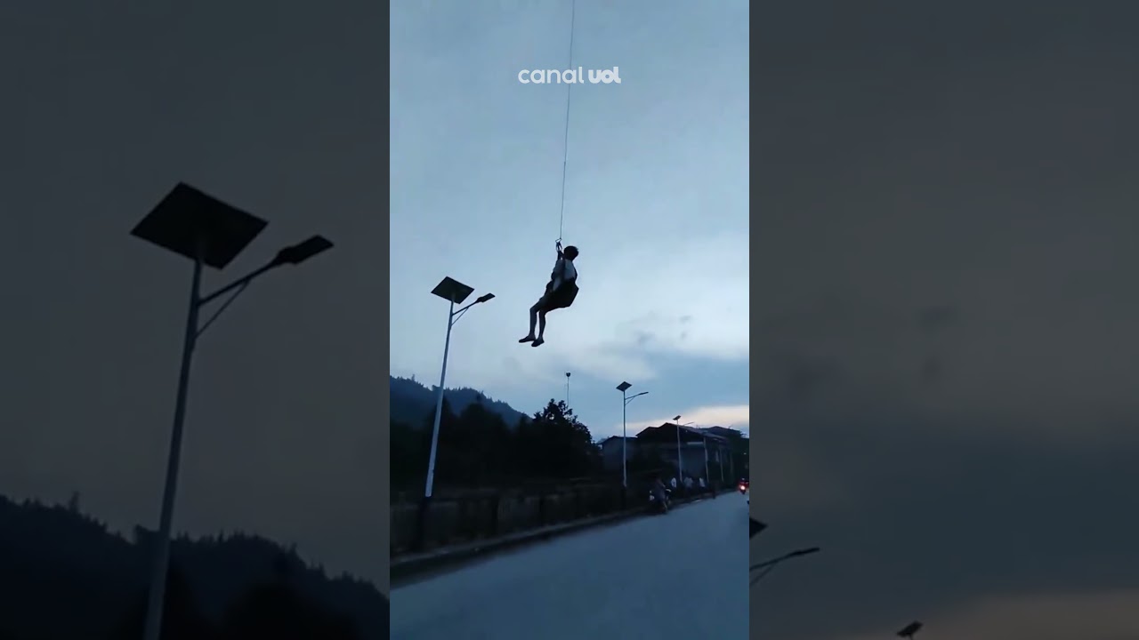 Drone salva homem ilhado em enchente no sul da China vídeo flagra momento do resgate