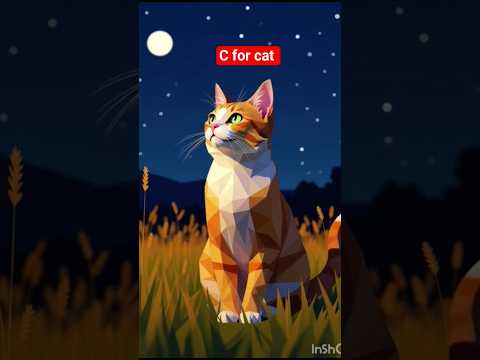 C for cat 🐈 Cat story #abcd #kidsvideo #babysongs #story #knowledge