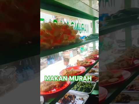 MAKAN MURAH MERIAH TAPI ENAK DI WARUNG NASI B&W MILIK MUSISI BETAWI HARGA" LAUK KLIK VIDIO REGULER.