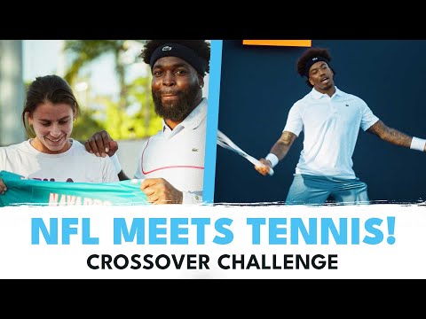 Can NFL Players Return Pro Tennis Serves? 🤔 | Shelton & Navarro Meet Miami Dolphins Stars!