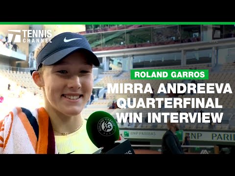 Mirra Andreeva Reacts to HUGE Upset Win over Sabalenka | 2024 Roland Garros Quarterfinal