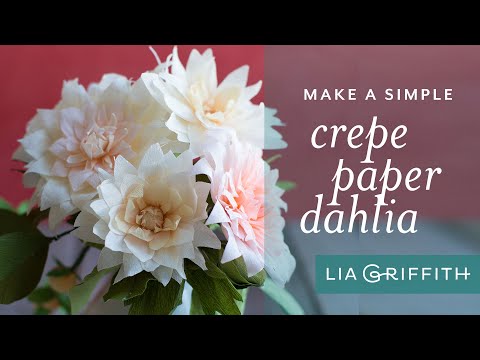 How To Make A Crepe Paper Dahlia