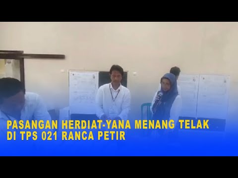 PASANGAN HERDIAT YANA MENANG TELAK DI TPS 021 RANCA PETIR