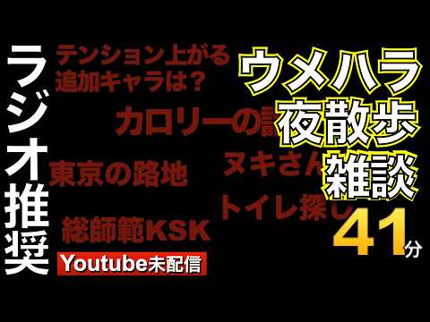Youtube未配信 玄人、コアなファン向け　夜散歩雑談　・スト６でテンション上がる追加キャラは？・ヌキさん・総師範KSK