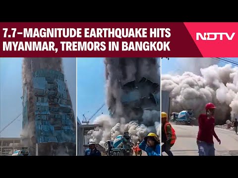Earthquake Today | 7.7-Magnitude Earthquake Hits Myanmar, Strong Tremors In Bangkok, 16 Dead