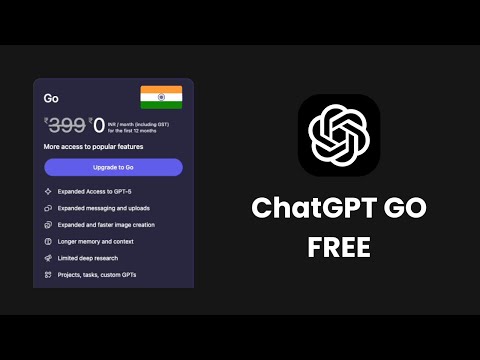 ChatGPT Go is Now FREE in India - UPI Claim Process