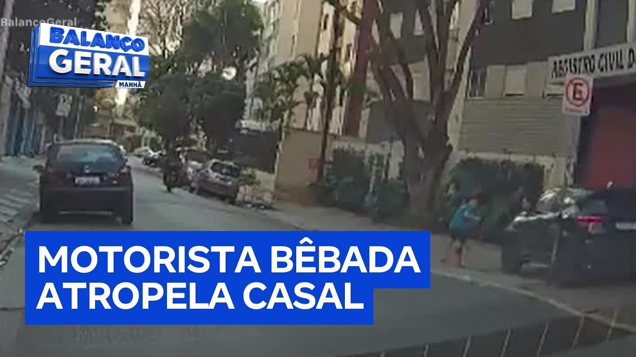 Casal que passeava com cachorro é atropelado por motorista embriagada em SP