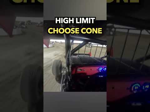 How The High Limit Choose Cone Works - dirt track racing video image