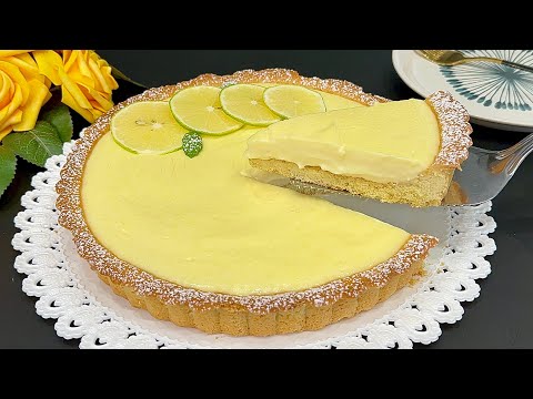 Crostata cremosa al Limone 🍋 Profumata ‼️Leggera e molto Golosa 🤩 bastano solo 10 minuti