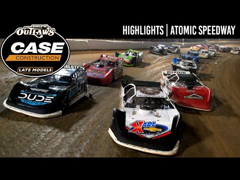 World of Outlaws CASE Construction Late Models | Atomic Speedway | August 24, 2024 | HIGHLIGHTS - dirt track racing video image