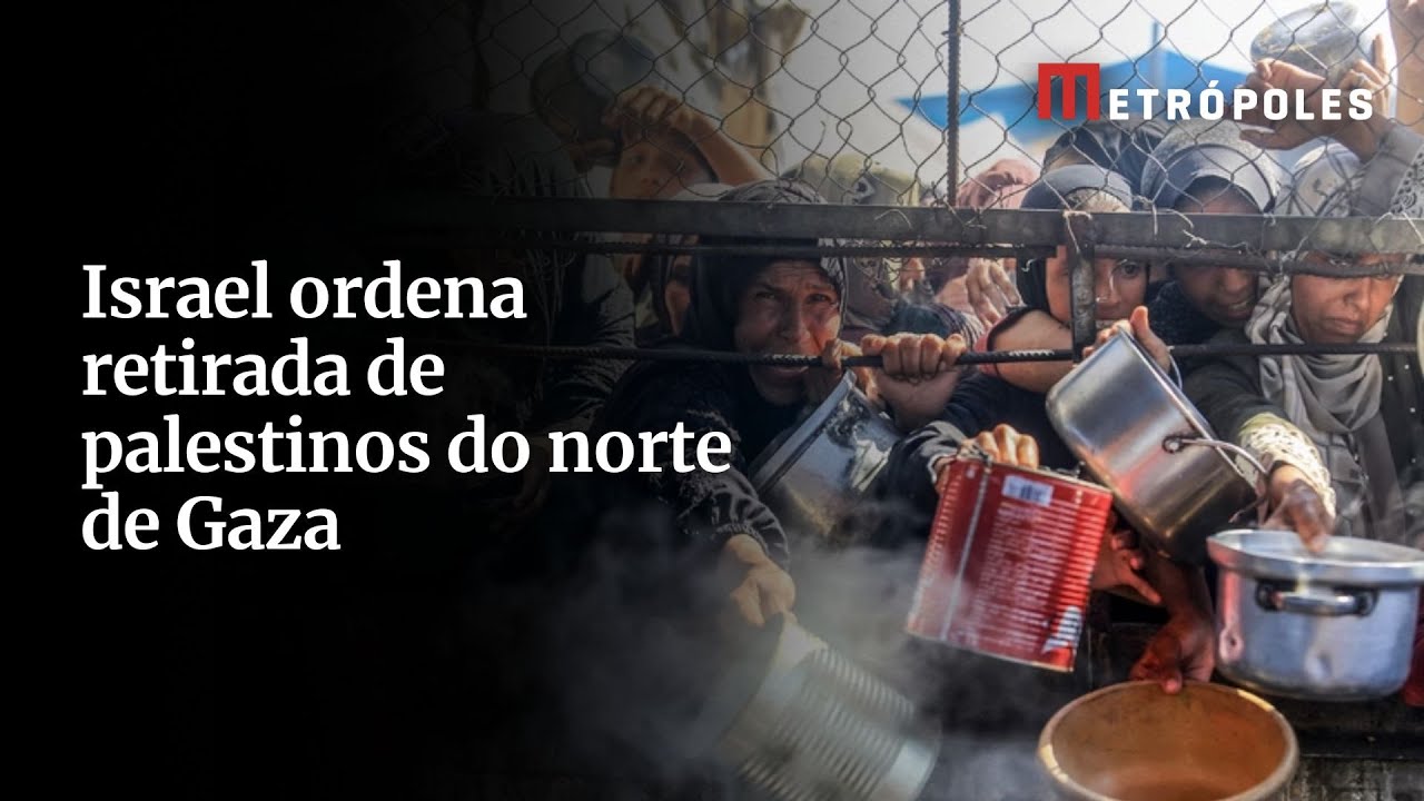 Israel ordena retirada de palestinos do norte de Gaza