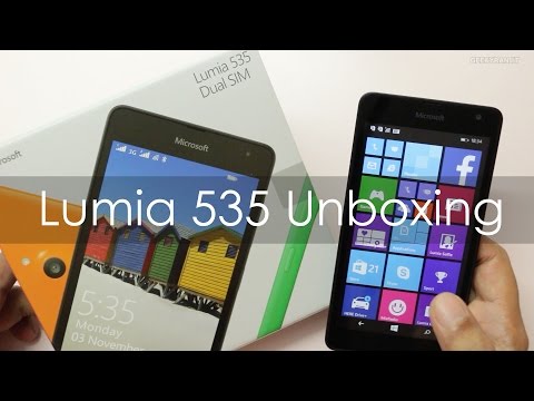 Microsoft Lumia 535 Windows Phone Unboxing & Hands On Overview - UCO2WJZKQoDW4Te6NHx4KfTg