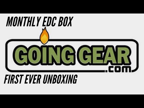 FIRST EVER Going Gear Monthly EDC Subscription - UNBOXING!  Well, Actually Unbagging - Check It Out!