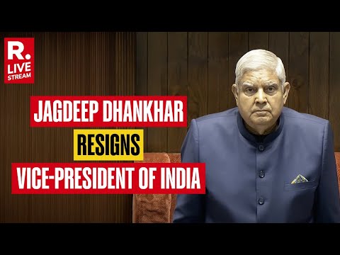 Breaking: Vice-President Of India Tenders Resignation Citing Health Conditions