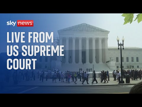 Watch live outside US Supreme Court