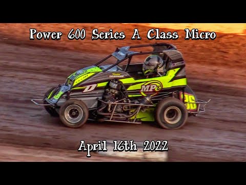 Power 600 Series A Class Micro Main At Central Arizona Speedway April 6th 2022 - dirt track racing video image