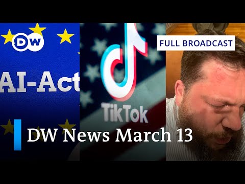 DW News March 13: Attack on Navalny ally – US vs. TikTok – EU approves AI Act | Full Broadcast