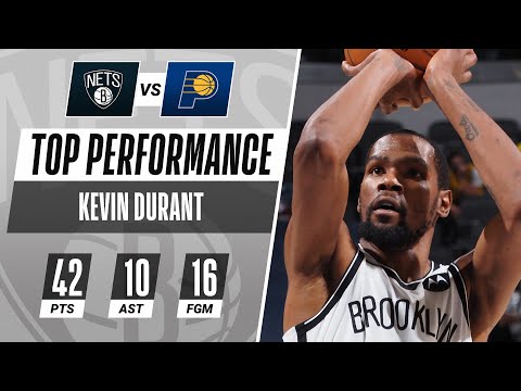 Kevin Durant TIES SEASON-HIGH 42 PTS in the Nets WIN! ?