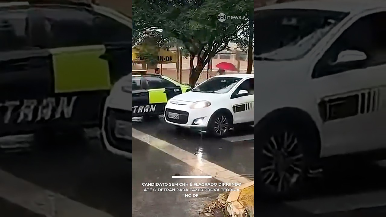 Candidato sem CNH é flagrado dirigindo até o Detran para fazer prova teórica no DF TV Online Candidato sem CNH é flagrado dirigindo até o Detran para fazer prova teórica no DF
