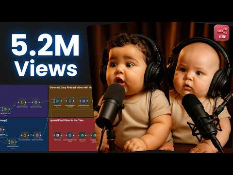 How to Create a Talking Baby Podcast with AI (No-Code n8n Tutorial).