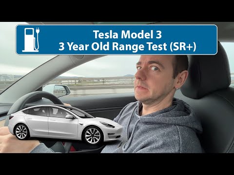 Tesla Model 3 Range Test - 3 Years Old (SR+)