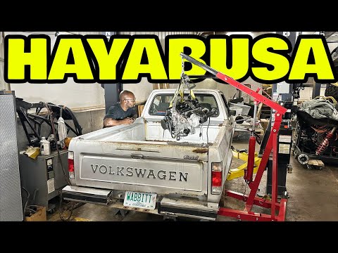 Installing A Turbo Hayabusa Engine into an old Volkswagen pickup truck