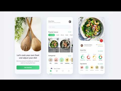 Flutter Recipe App UI || Food Recipe App Flutter