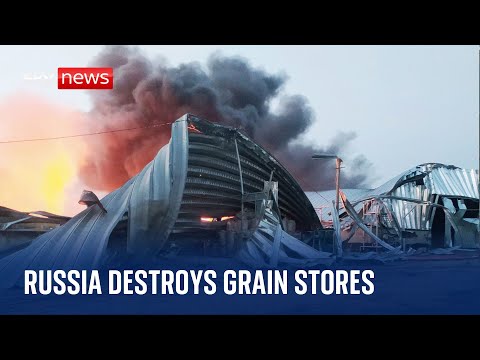 Ukraine War: Russian air strikes destroy key grain warehouse