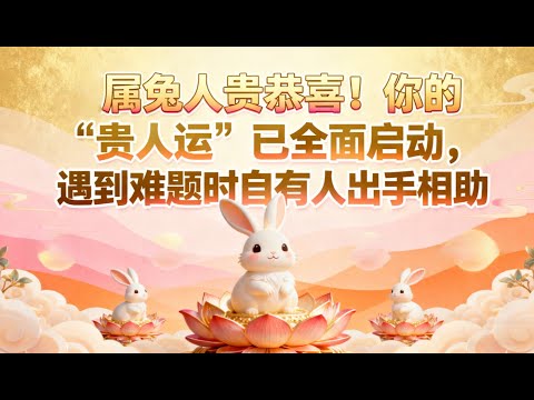 屬兔人恭喜！你的“貴人運”已全面啓動，遇到難題時自有人出手相助