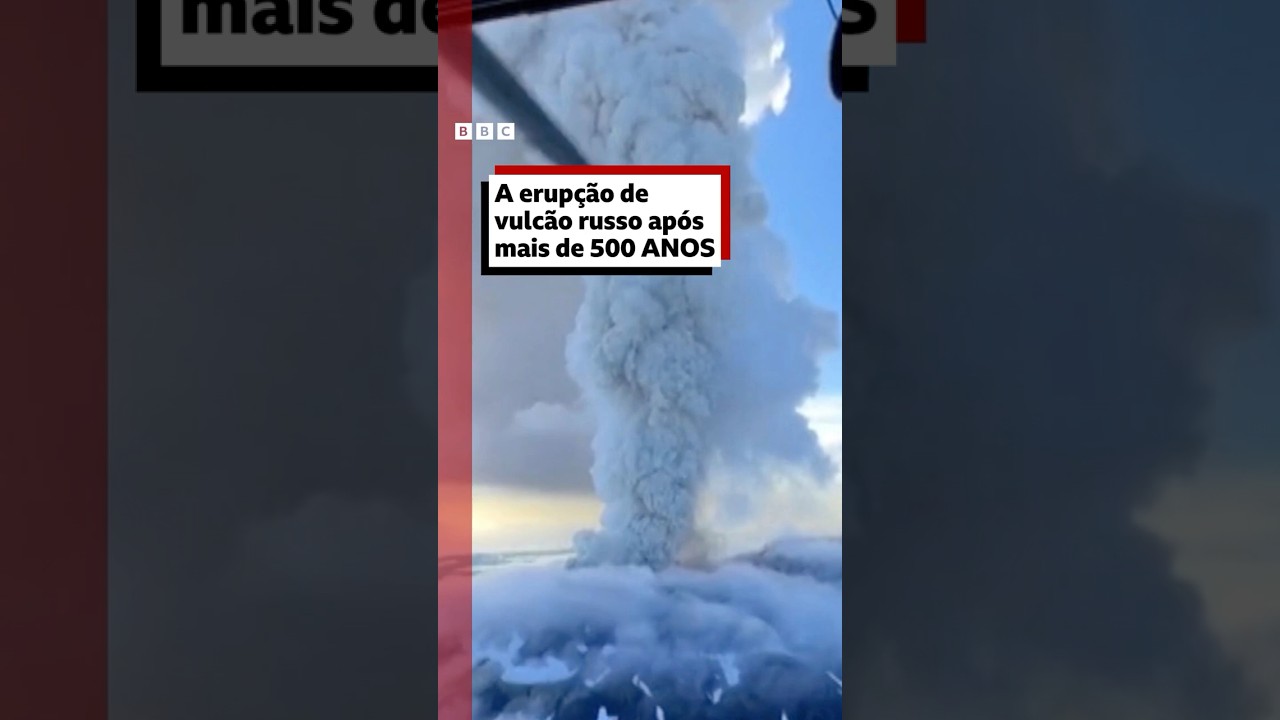 Esse vulcão na Rússia entrou em erupção depois de 5 séculos 🌋🇷🇺