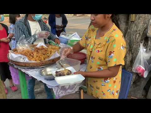 မန္တလေး အကြော်စုံ ငချိတ်ပေါင်း ကောက်ညှင်းပေါင်း  #Burmese #fritters #mandalay #food #foodie