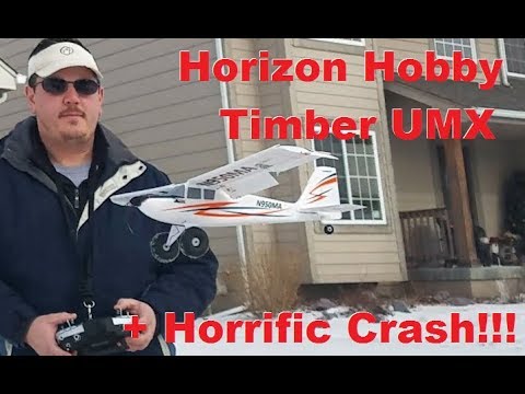 Horizon Hobby - Timber UMX - Maiden Flight & CRASH!!! - UCVumEMd8O4mN1VwOPwVcLuA