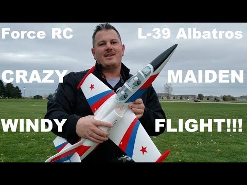 Force RC - Cloud Nine - L-39 Albatros - Maiden Flight in EXTREME WIND!!! - UCVumEMd8O4mN1VwOPwVcLuA