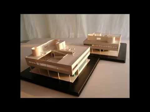 Le Corbusier, Villa Savoye, 1:100 and 1:200 scale model