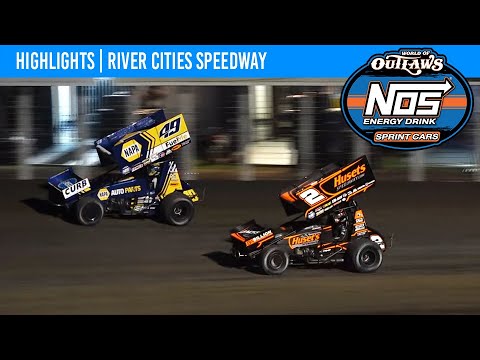 World of Outlaws NOS Energy Drink Sprint Cars | River Cities Speedway | June 2nd, 2023 | HIGHLIGHTS - dirt track racing video image