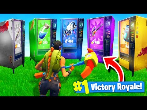 Using *ONLY* VENDING MACHINES To WIN Fortnite: Battle Royale! (Challenge) - UCh7EqOZt7EvO2osuKbIlpGg