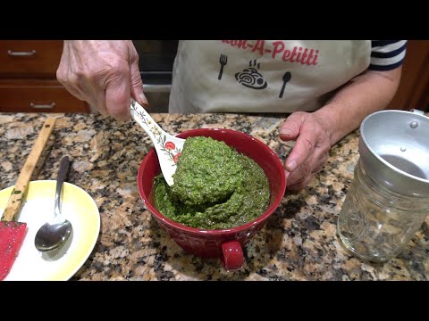 Italian Grandma Makes Fresh Basil Pesto - UCQ5BnGcZx7XlkFKx8q3dsmw