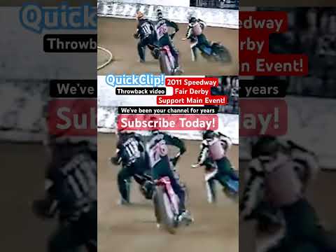 Speedway Rewind! 2011 Speedway Fair Derby - Support Main Start! #motorcycle #shorts #vintage - dirt track racing video image